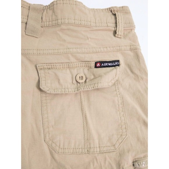 Airwalk Men's Size 30 Khaki Cargo Pockets Zip Ripstop Outdoors Hiking - Picture 7 of 9